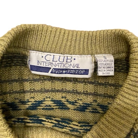 Vintage Club International by TipTop Size Small Knit Sweater - Picture 3 of 3